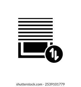 Jalousie icon logo sign set vector outline