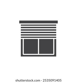 Jalousie icon Symbol mark in filled style