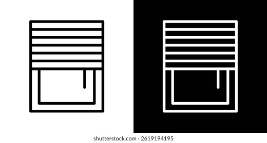Jalousie icon. vector illustration, pictogram isolated. editable