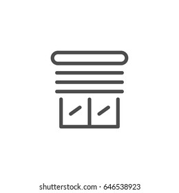 Jalousie line icon