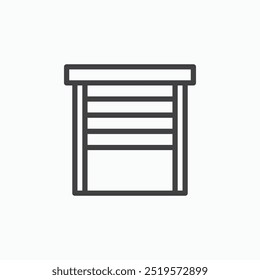 Jalousielinesimple icon in line style.