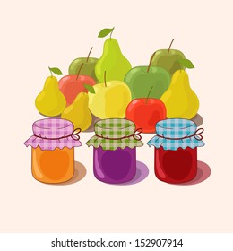 Jam and autumn harvest