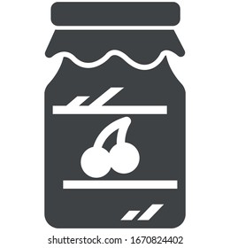 jam black icon on white background