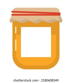 jam bottle icon on white background
