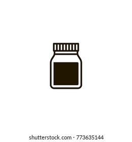 jam bottle icon. sign design