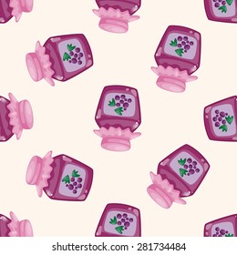 jam , cartoon seamless pattern background
