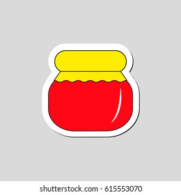 jam cartoon, vector icon