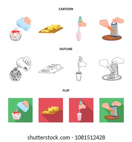 , jam, diet, accessories and other web icon in cartoon,outline,flat style.cook, equipment, appliance, icons in set collection.
