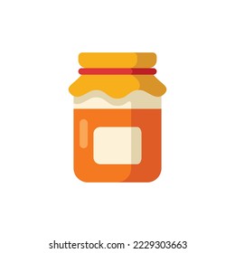 Jam Flat Icon - Autumn Season Icon Vector Illustration Design