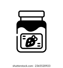 Jam Icon autumn vector stock illustration.