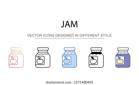 Jam icon design with white background stock illustration