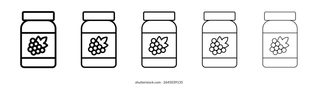 Jam icon filled flat sign concept for web design.