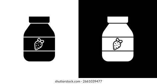 Ícone de emperramento em versão plana sobre fundo preto-e-branco