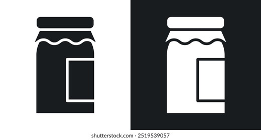 Jam icon icons in black and white filled style