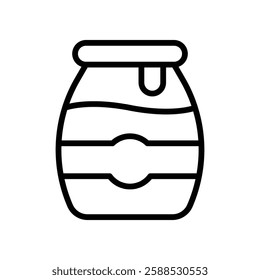 Jam icon logo sign set vector outline