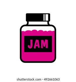 Jam icon on white background
