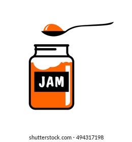 Jam icon on white background