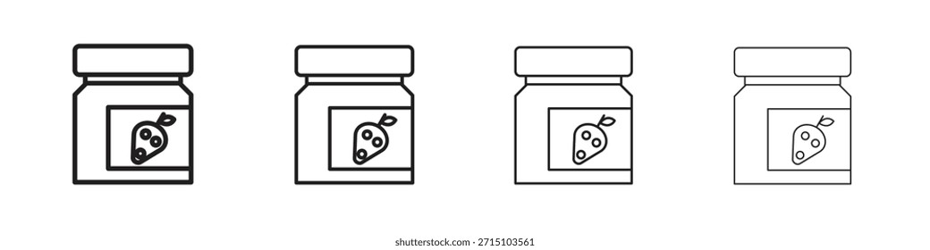 Stausymbol-Set. Eine Sammlung von einfachen schwarzen dünnen Strichen Symbole