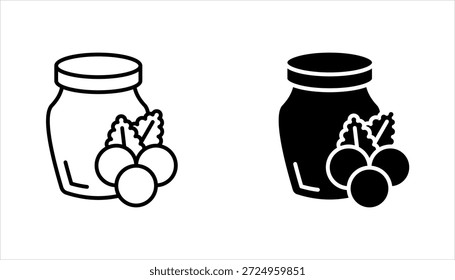 conjunto de ícones de emperramento, ilustração de vetor no fundo branco