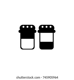 jam icon simple black eating icon Can be used as web element, eating design icon on white background