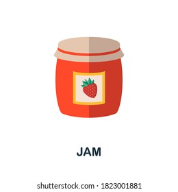 Jam icon. Simple element from autumn collection. Creative Jam icon for web design, templates, infographics and more