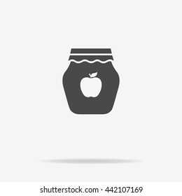 Jam icon. Vector concept illustration for design.