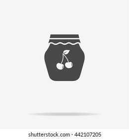 Jam icon. Vector concept illustration for design.