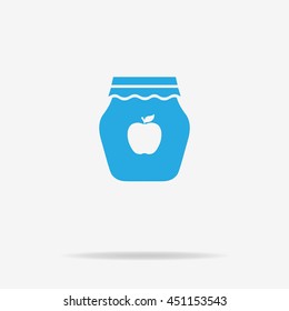 Jam icon. Vector concept illustration for design.