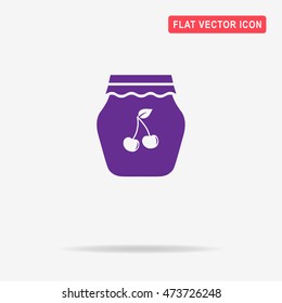 Jam icon. Vector concept illustration for design.