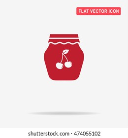 Jam icon. Vector concept illustration for design.
