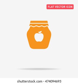 Jam icon. Vector concept illustration for design.