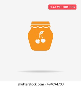 Jam icon. Vector concept illustration for design.