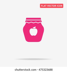 Jam icon. Vector concept illustration for design.