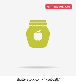 Jam icon. Vector concept illustration for design.