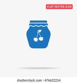 Jam icon. Vector concept illustration for design.