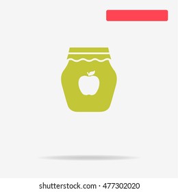 Jam icon. Vector concept illustration for design.