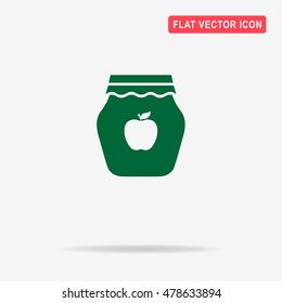 Jam icon. Vector concept illustration for design.