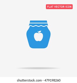 Jam icon. Vector concept illustration for design.