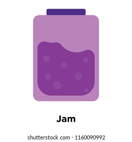 Jam icon vector isolated on white background, Jam transparent sign