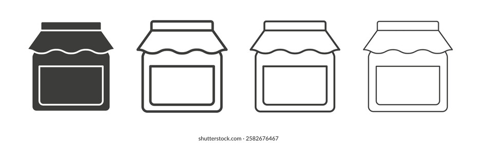 Jam icons set vectors graphic designs