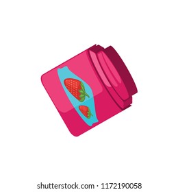 Jam isometric left top view 3D icon
