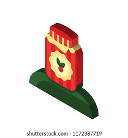 Jam isometric left top view 3D icon