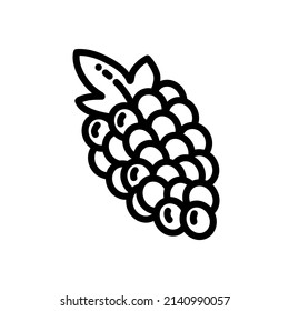 Jam jar doodle image. Cute cartoon jam logo. Media highlights graphic icon