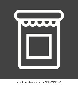 Jam, jar, food icon vector image.Can also be used for food iconset. Suitable for mobile apps, web apps and print media.