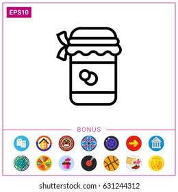 Jam jar icon