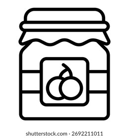 Jam Jar Icon Element für Design