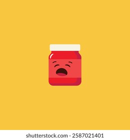 Jam Jar icon logo flat vector design
