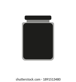 jam jar icon on white background