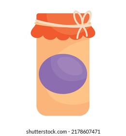 jam jar icon on white background