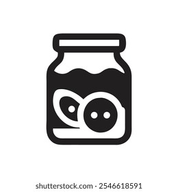 Jam jar icon - sobre fundo branco